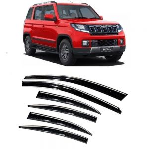 rain window door visor wind deflectors and sunshield protectors For TUV 300  - black 